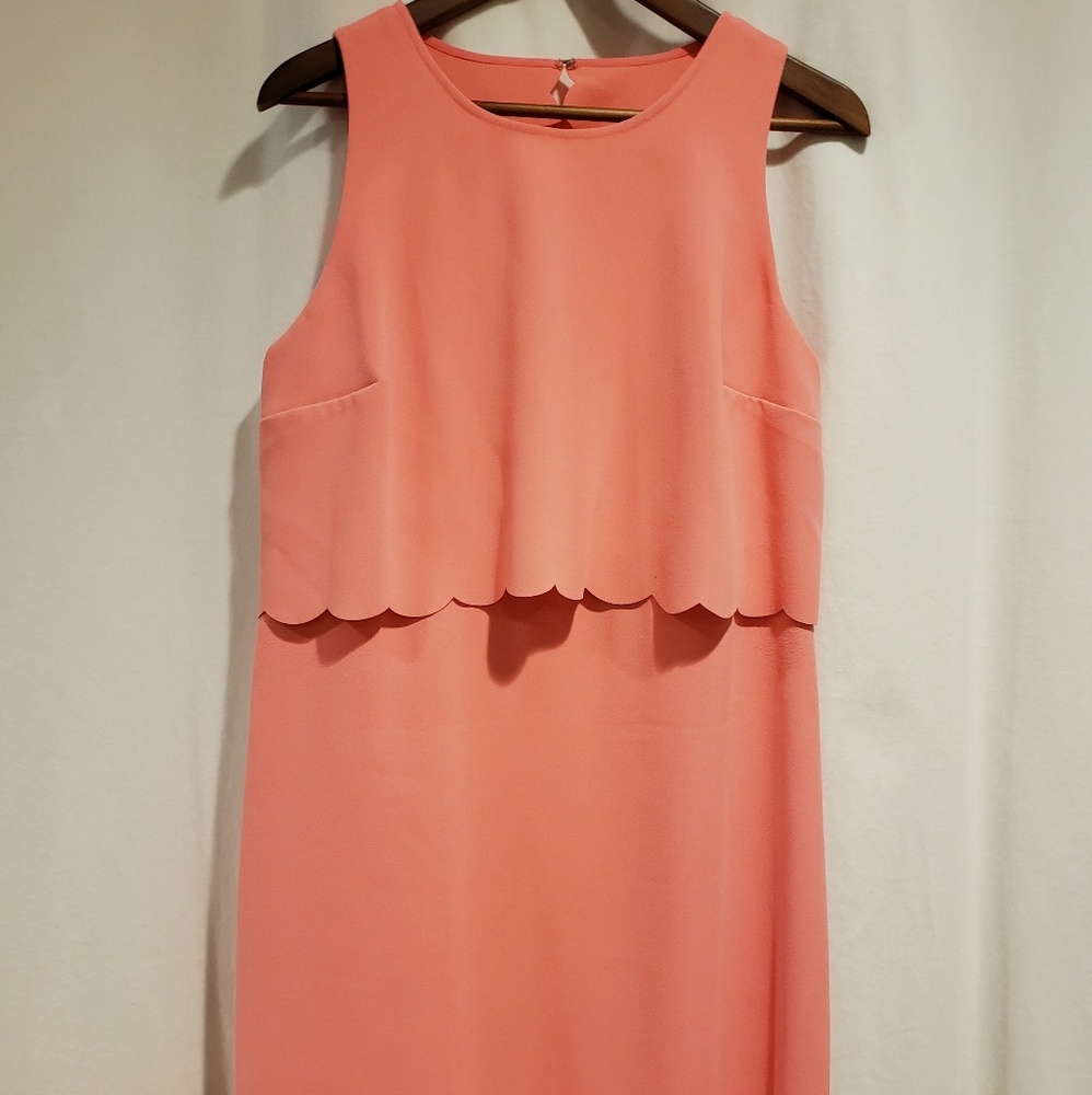 Loft scalloped dress